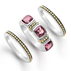 Rhodolite Garnet Stacking Rings