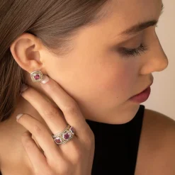 Rhodolite Garnet Stacking Rings