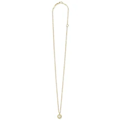 Round Mother of Pearl Pendant Necklace