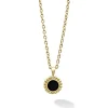 Round Onyx Pendant Necklace