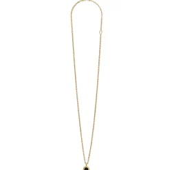 Round Onyx Pendant Necklace