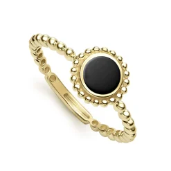 Round Onyx Stacking Ring