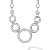Seven Circle Diamond Link Necklace