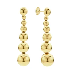Seven Graduated Bead Drop Earrings