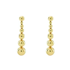 Seven Graduated Bead Drop Earrings