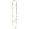 Seven Station Round Mother of Pearl Necklace