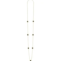 Seven Station Round Onyx Necklace