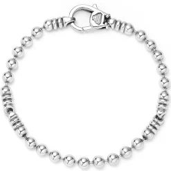 Silver Caviar Beaded Bracelet