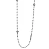 Silver Caviar Beaded Necklace