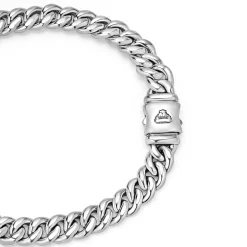 Silver Curb Chain Bracelet | 8mm
