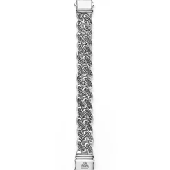 Silver Curb Link Bracelet | 19mm