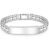 Silver Engravable ID Link Bracelet