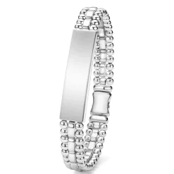 Silver Engravable ID Link Bracelet