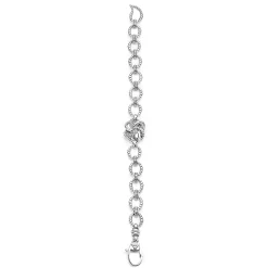 Silver Love Knot Link Bracelet