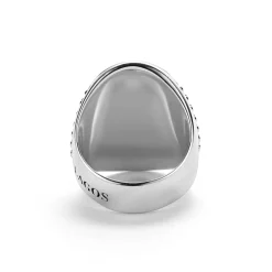 Silver Skull Signet Ring