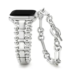 Silver Smart Caviar Link Gift Set