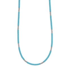 Silver Station Ceramic Beaded Necklace 3mm