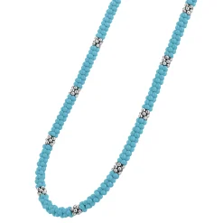 Silver Station Ceramic Beaded Necklace 5mm