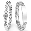 Silver Stretch and ID Link Bracelet Gift Set