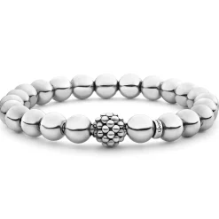 Silver Stretch and ID Link Bracelet Gift Set