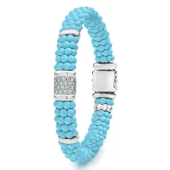 Single Station Ceramic Diamond Bracelet | 9mm