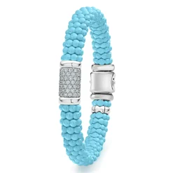 Single Station Ceramic Diamond Bracelet | 9mm
