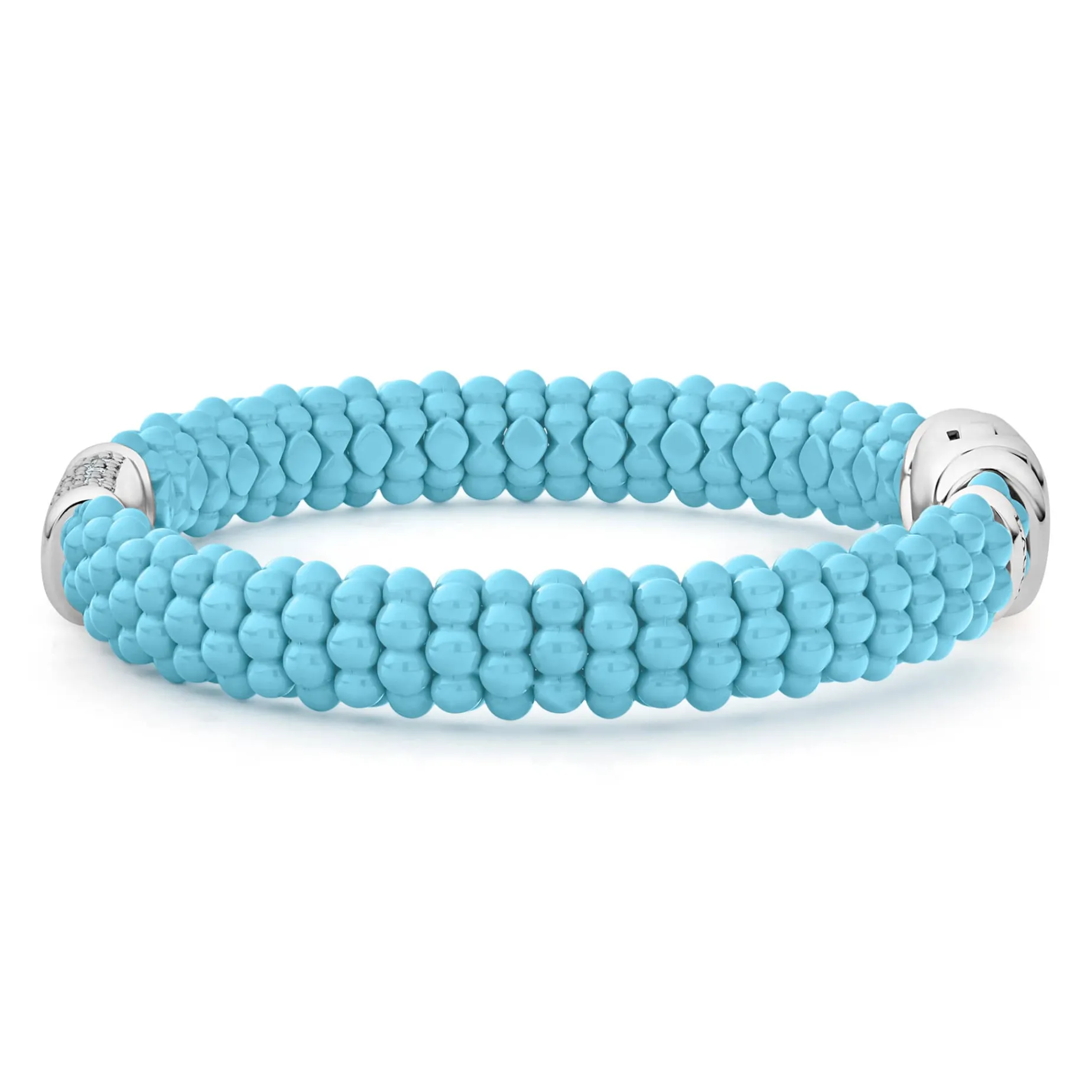 Single Station Ceramic Diamond Bracelet | 9mm