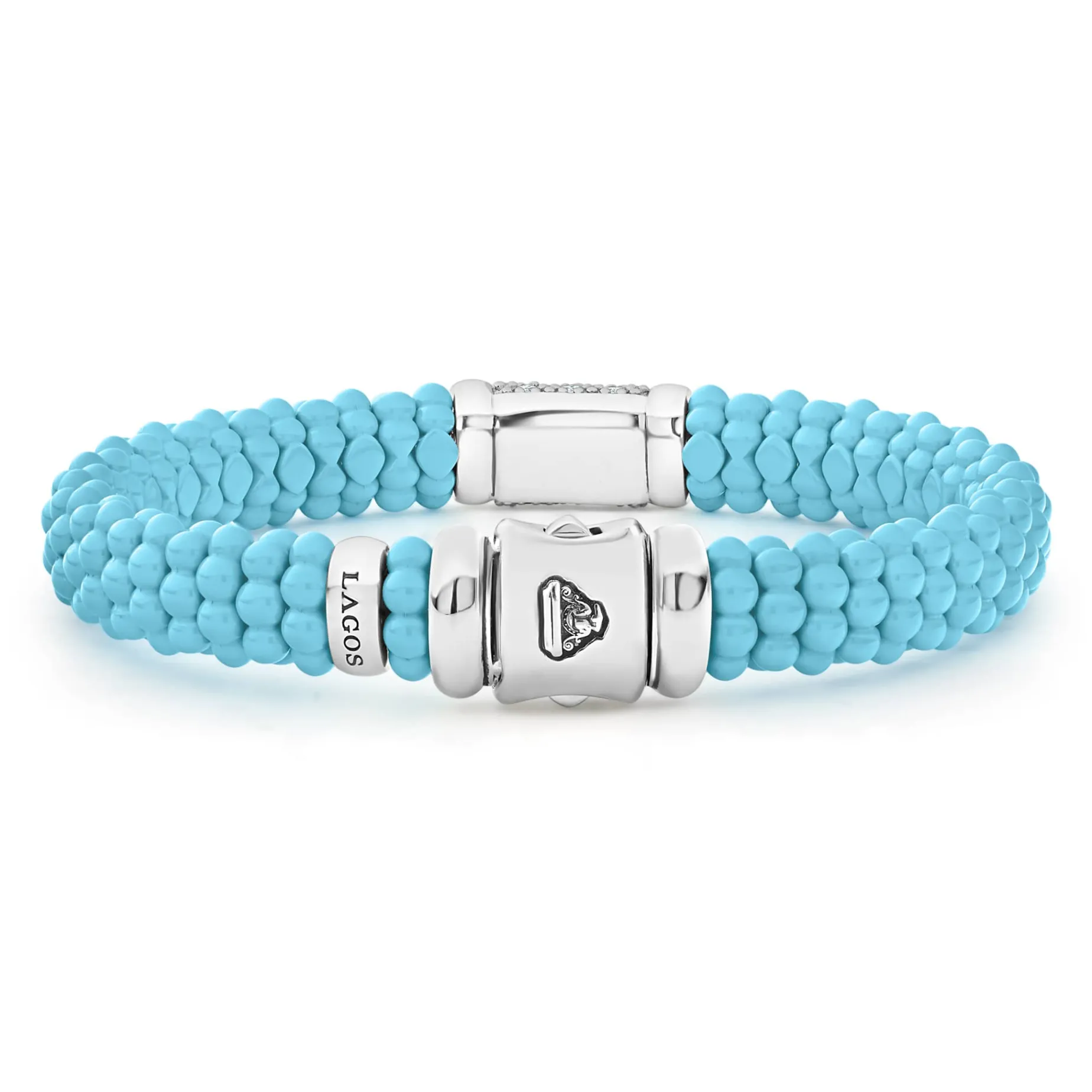 Single Station Ceramic Diamond Bracelet | 9mm