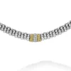 Single Station Diamond Caviar Necklace
