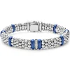 Single Station Diamond Caviar Bracelet | 9mm