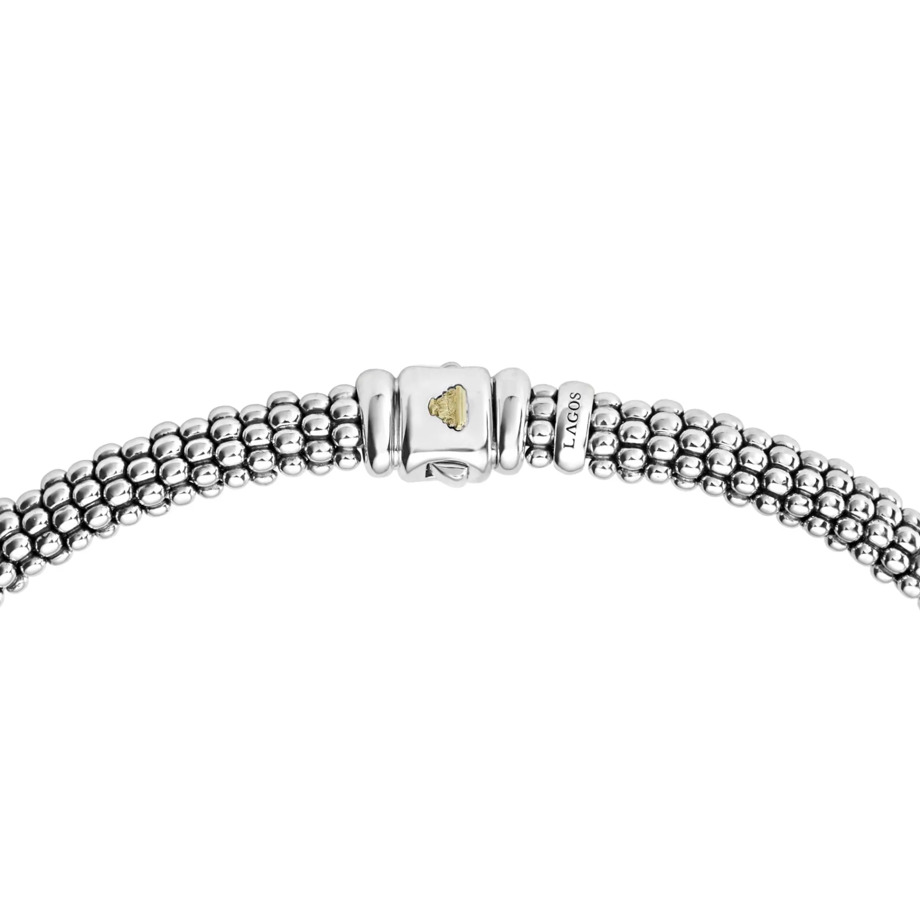 Single Station Diamond Caviar Necklace