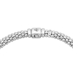 Single Station Diamond Caviar Necklace