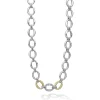 Single Station Diamond Link Necklace