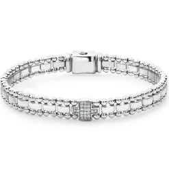 Single Station Diamond Link Bracelet
