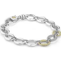 Single Station Diamond Link Bracelet