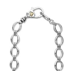 Single Station Diamond Link Necklace