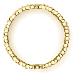 Single Station 18K Gold Diamond Bracelet | 20mm