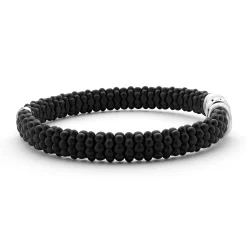 Single Station Matte Ceramic Diamond Bracelet | 9mm