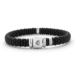 Single Station Matte Ceramic Diamond Bracelet | 9mm