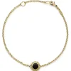 Single Station Round Onyx Bracelet