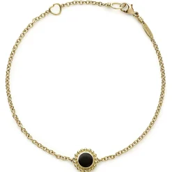 Single Station Round Onyx Bracelet