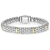 Six Gold Station Caviar Bracelet | 9mm