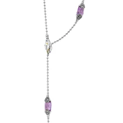 Six Station Amethyst Necklace