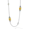 Six Station Citrine Necklace