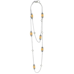 Six Station Citrine Necklace