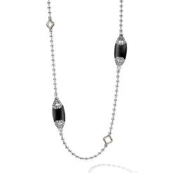 Six Station Onyx Necklace