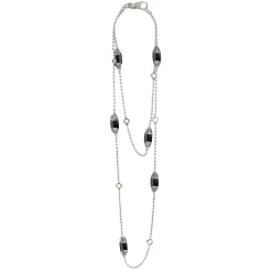 Six Station Onyx Necklace