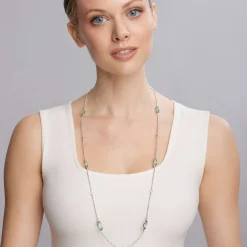 Six Station Prasiolite Necklace