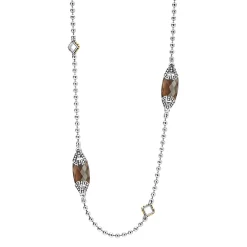 Six Station Smokey Quartz Necklace