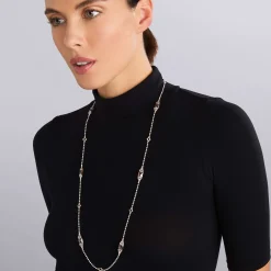 Six Station Smokey Quartz Necklace